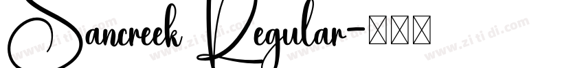 Sancreek Regular字体转换